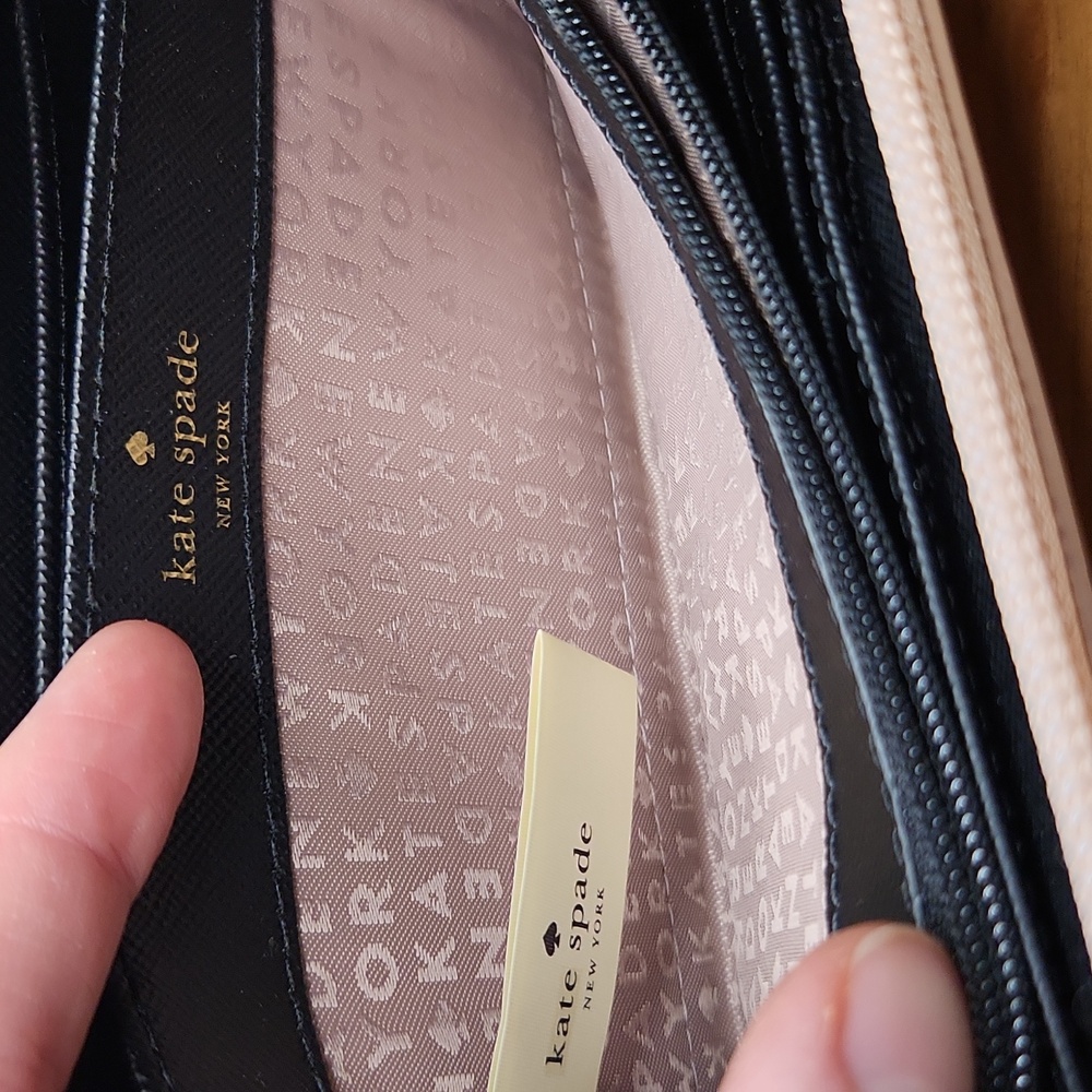 Kate Spade New York Mavis Street Neda Pink Glittery Long Wallet - Picture 6 of 9